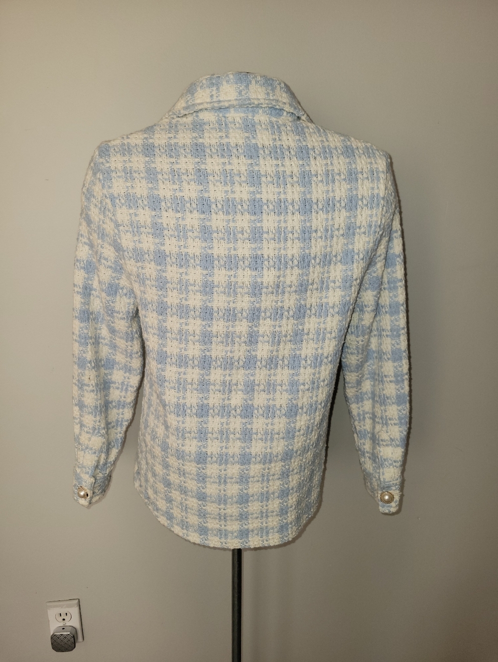 Houndstooth Textured Shacket size XS-S - Picture 5 of 6